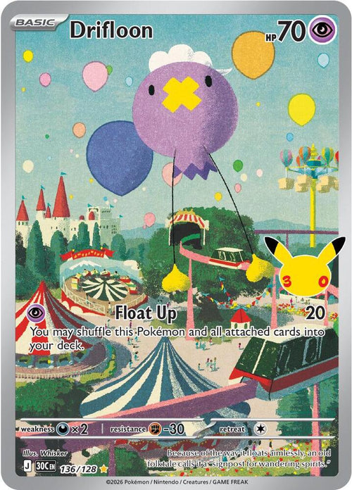Pokémon TCG: 30th Celebration Drifloon 136/128